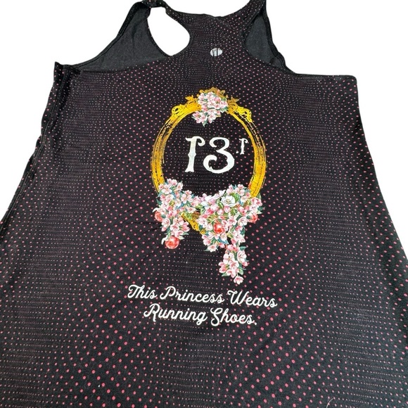 Raw Threads Disney Snow White Tank XXL Running Top Polka Dot Princess 13.1 Racer - Picture 7 of 10